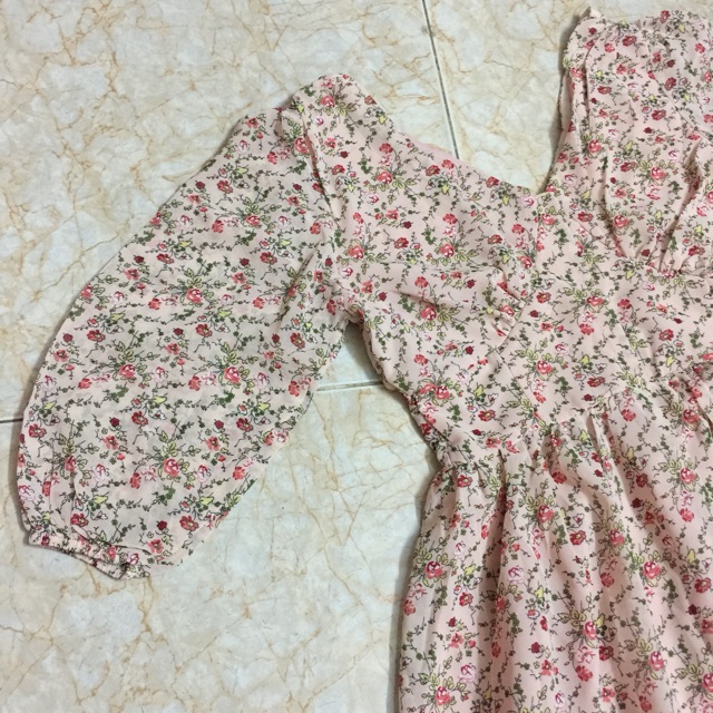 Váy Voan Hoa Nhí Dáng Xoè Dễ Thương Size S