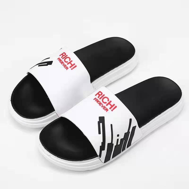 Dép quai ngang nam nữ đế cao su non cao cấp siêu êm tăng chiều cao vẩy sơn nhiều màu CHAGO DNA145