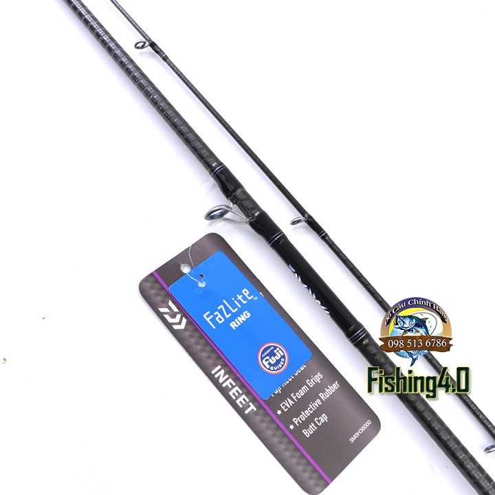 Cần Câu Lure DAIWA INFEET 602MH - 672MH Máy đứng máy ngang - Khoen Pad Fuji - Carbon x2