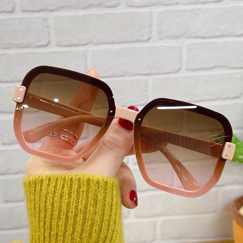 Kính Mát Gọng Lớn Phong Cách Vintage Thời Trang Cho Nữ