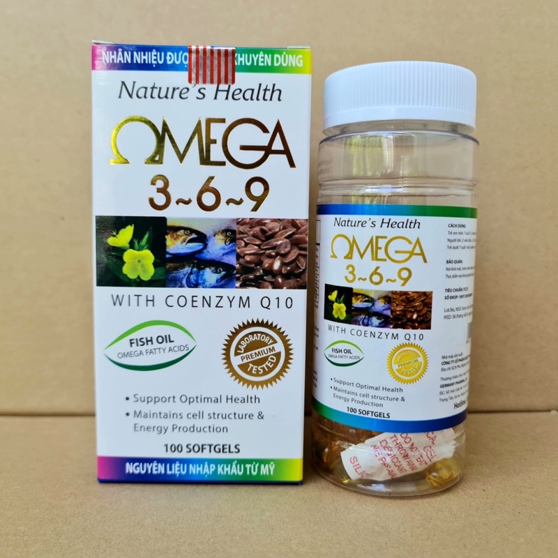 Omega 369 - Hộp 100 viên - Tăng cường dưỡng chất cho mắt giúp mắt sáng