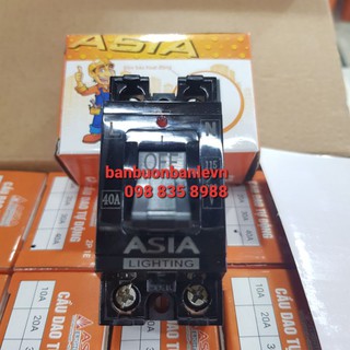 Cầu dao tự động  aptomat 2P1E  ASIA