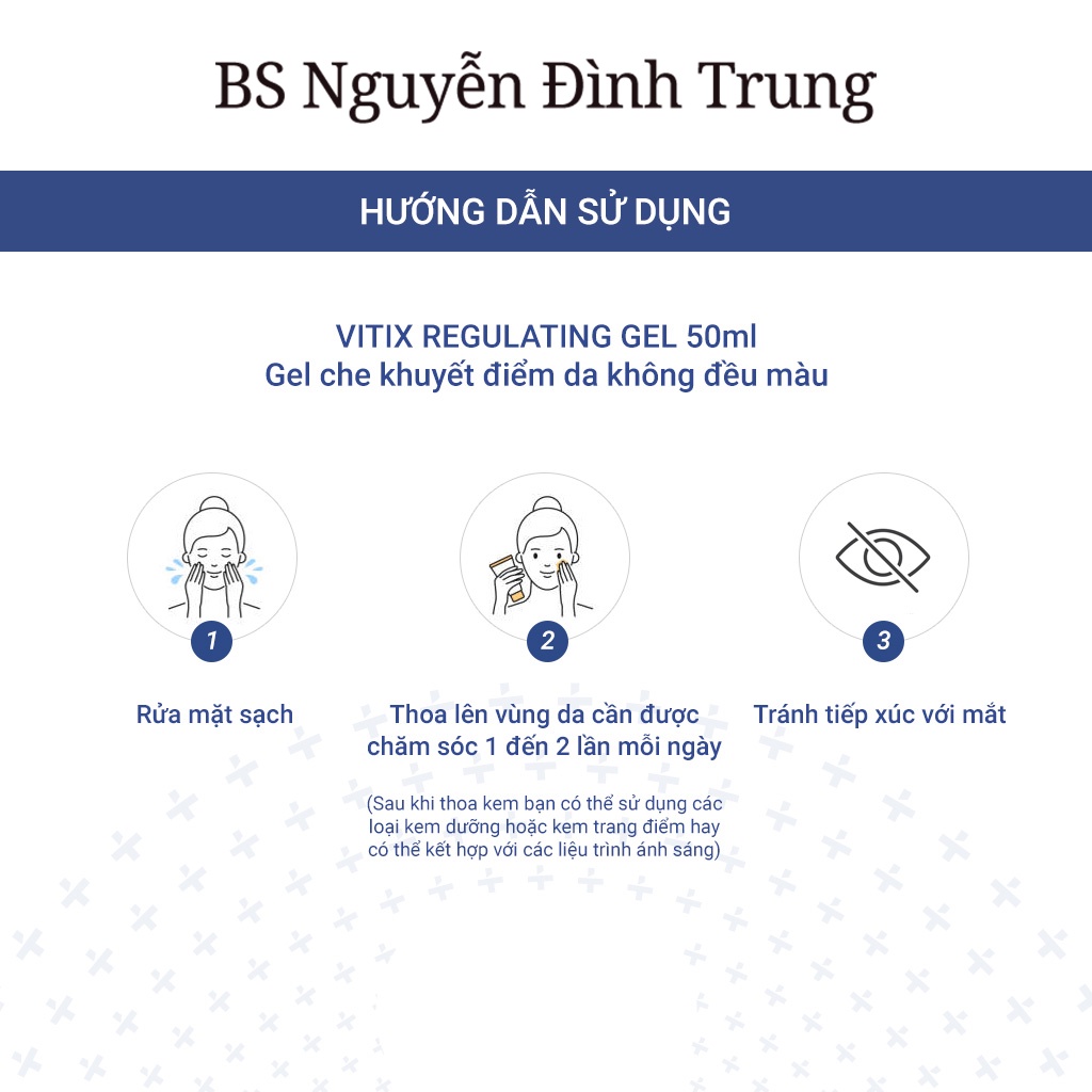 ACM Vitix Regulating, Gel Bôi Ngăn Ngừa Bạch Biến Vitix Regulating Gel 50ml - BS Nguyễn Đình Trung