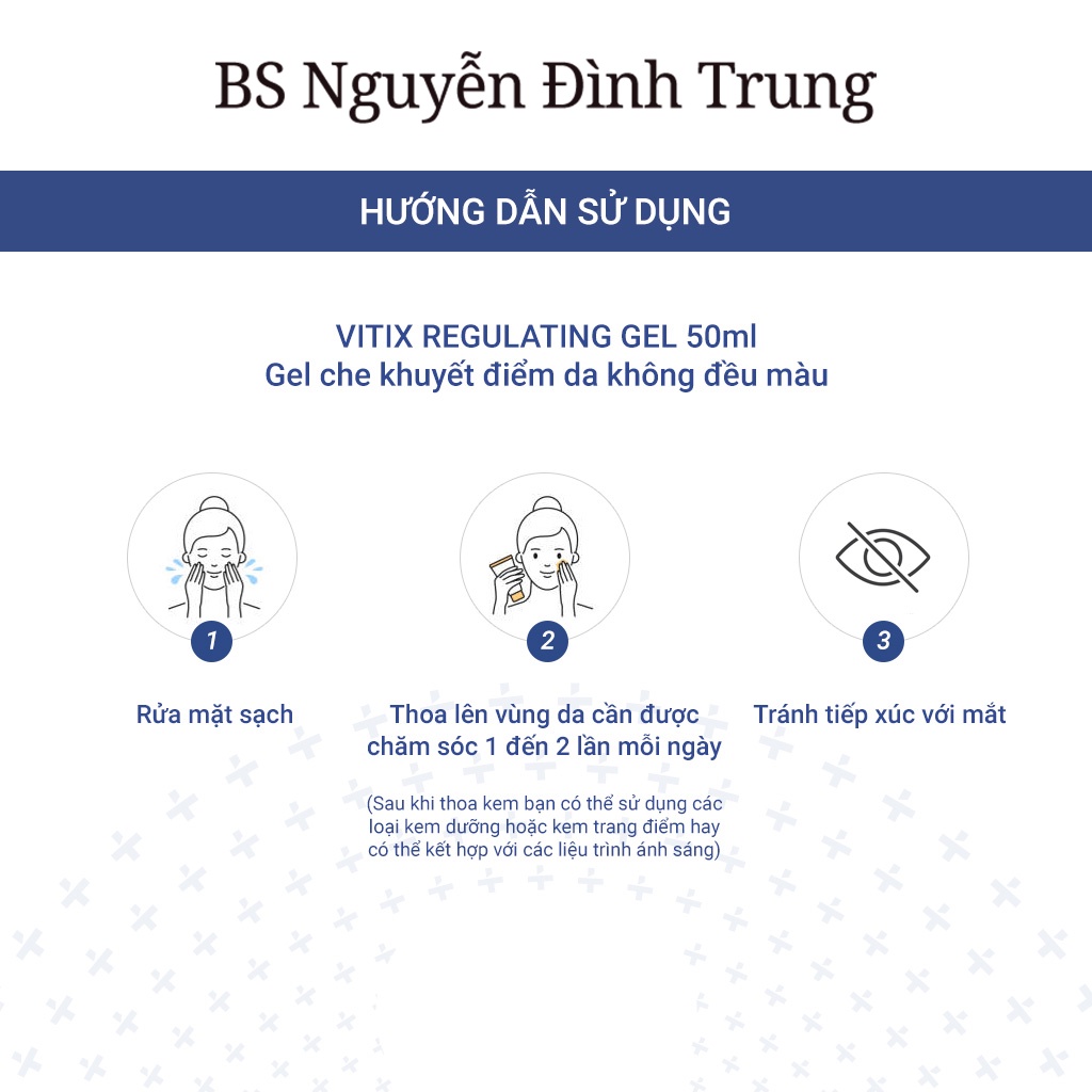 ACM Vitix Regulating, Gel Bôi Ngăn Ngừa Bạch Biến Vitix Regulating Gel 50ml - BS Nguyễn Đình Trung