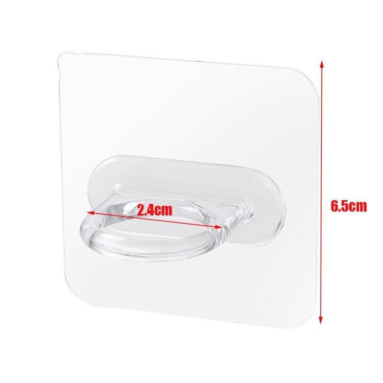 Móc tròn treo chai nước gắn tường trong suốt an toàn tiện dụng