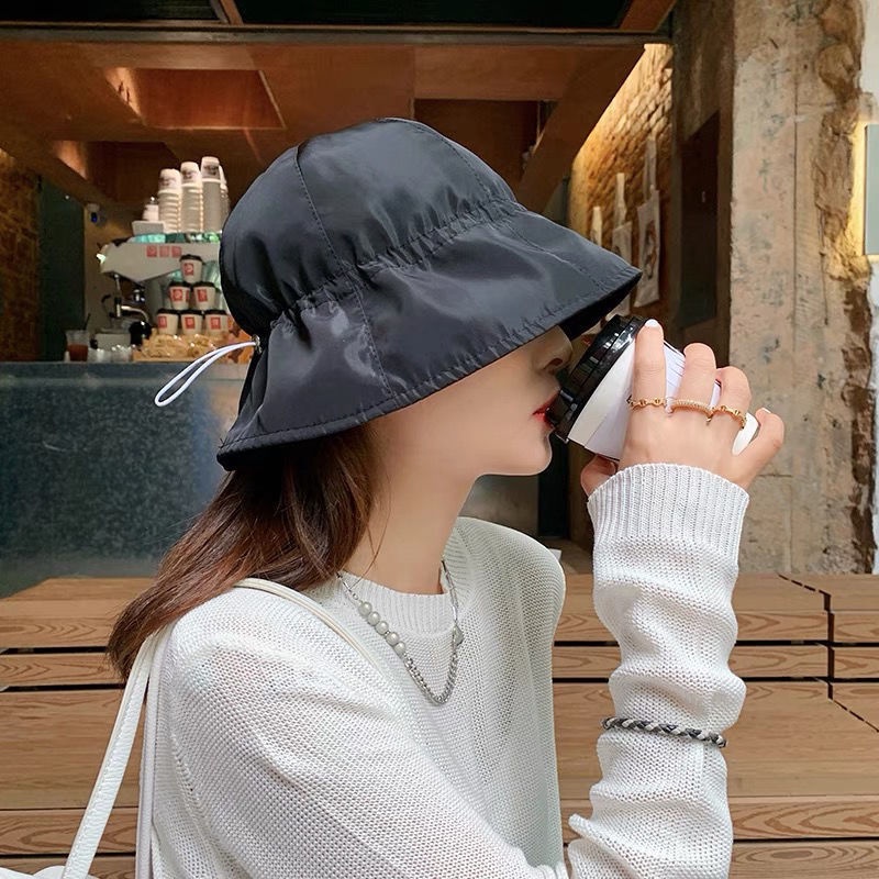 Nón Tai Bèo Dây Rút Thời Trang Mùa Hè Cho Nam Nữ