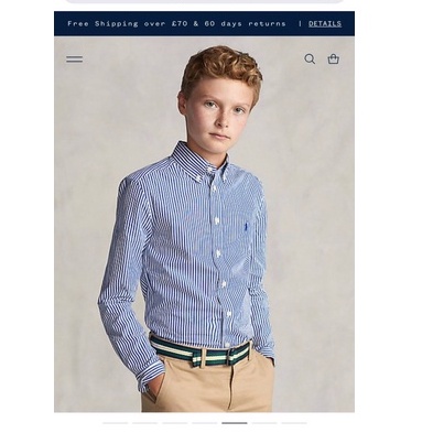 Áo Sơ Mi Dài Tay Bé Trai RALPH LAUREN Dư Xịn