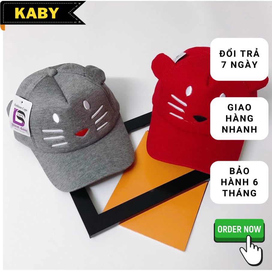 Mũ lưỡi trai ❤️ Nón kết thêu hình icon dễ thương phong cách màu xám form unisex nam nữ RD-NONKET018