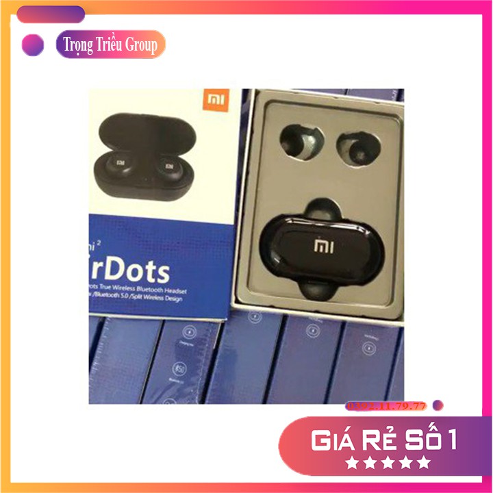 Tai Nghe Bluetooth Xiaomi Redmi 2 Mi Airdots Bluetooth 5.0 Tai Nghe Không Dây TWS Tự động kết nối-Pin 5 tiếng