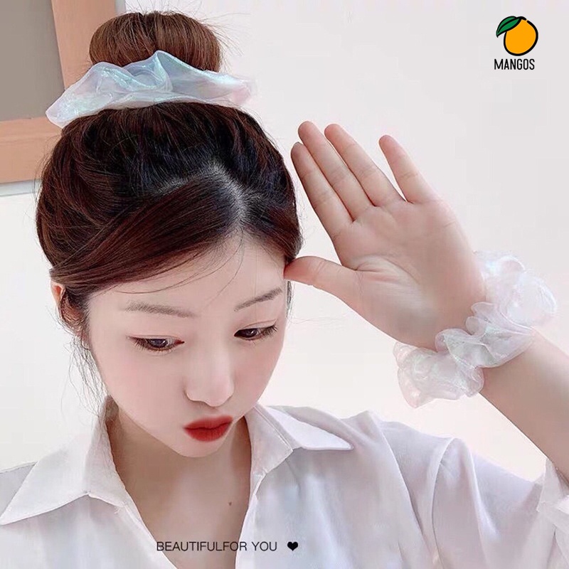 Dây Cột Tóc Đuôi Ngựa Kim Tuyến Lấp Lánh - MangoOvil
