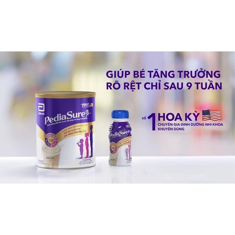 Sữa bột Pediasure 850g hương vani