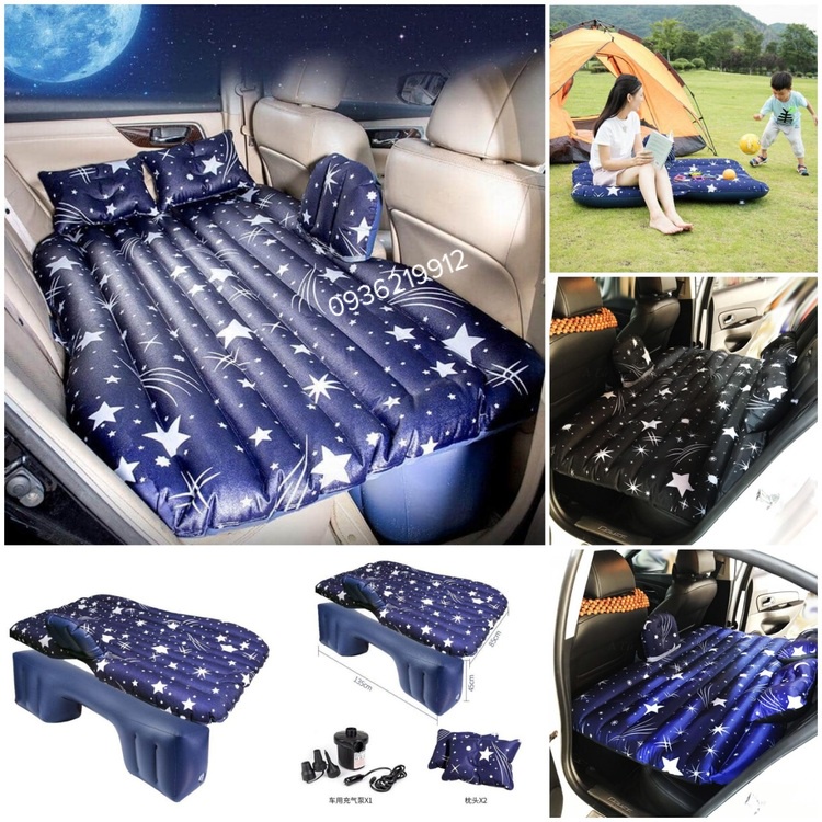 Đệm Hơi, Giường Hơi Ô Tô Vải Dù Cao Cấp Hình Sao