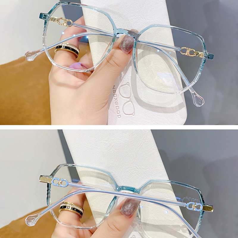Mắt kính cận gọng vuông chống bức xạ phong cách cổ điển TR90
