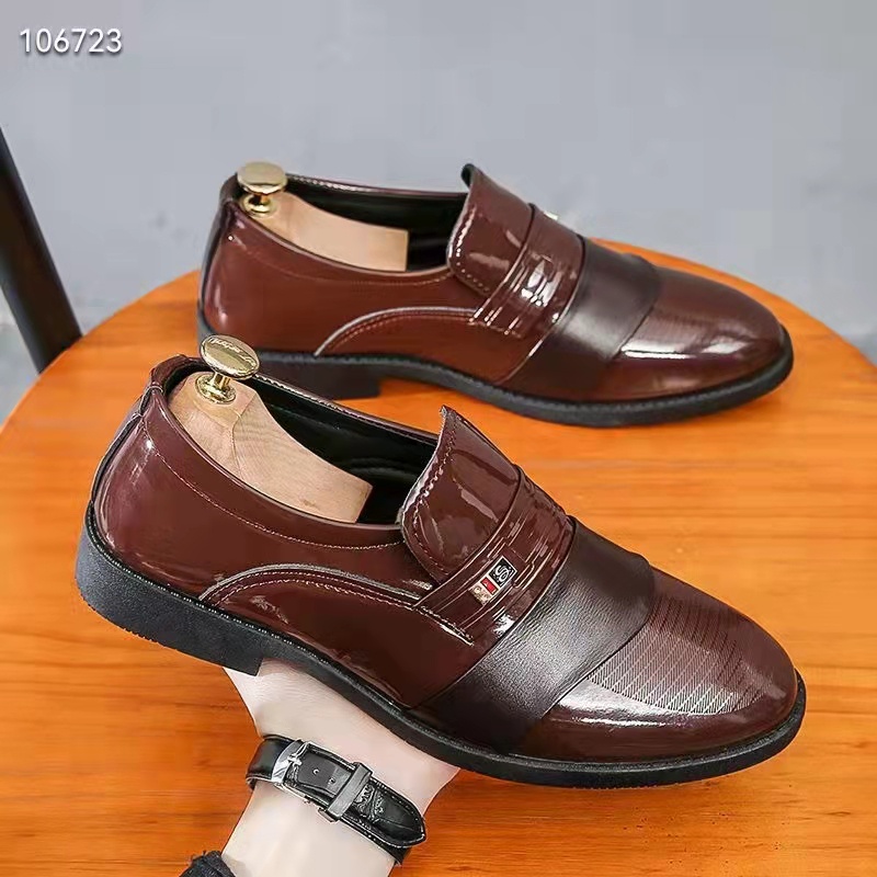 Giày tây nam công sở da mềm đế khâu size 38 đên 44 đế cao 5 cm