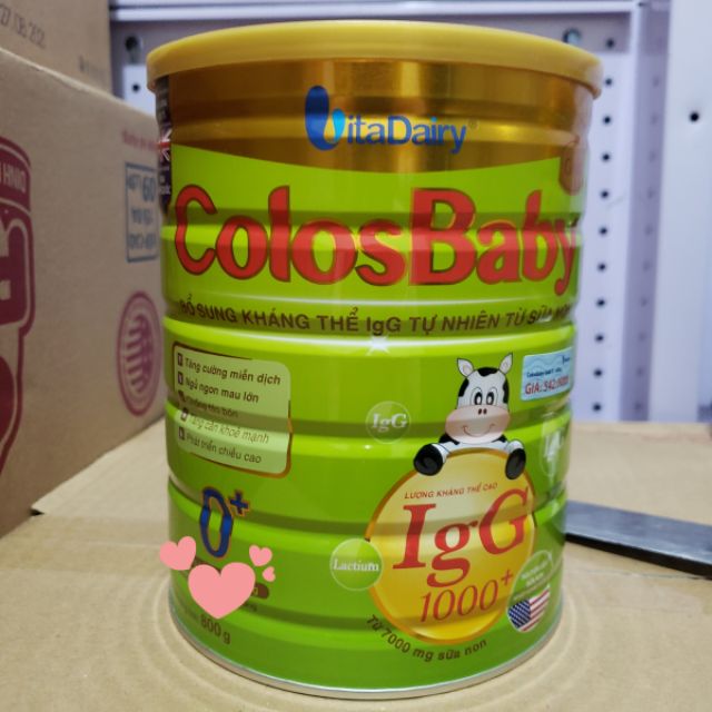 [GIÁ SÔC] Sữa ColosBaBy IGG 1000 800g Số 0+ Bio IQ GOLD