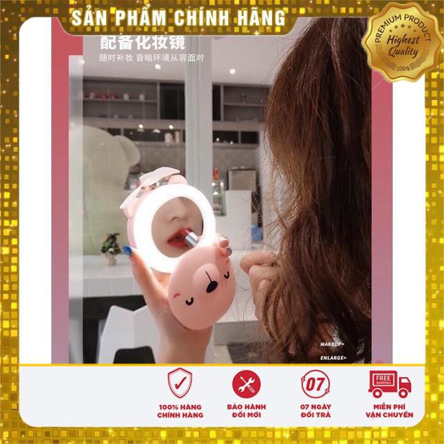 QUẠT CẦM TAY MINI HÌNH CON HEO ĐA NĂNG 3 TRONG 1 CÓ ĐÈN LED CÓ GƯƠNG ĐỂ SOI TIỆN LỢI CHO CÁC BẠN NỮ CỰC KUTE