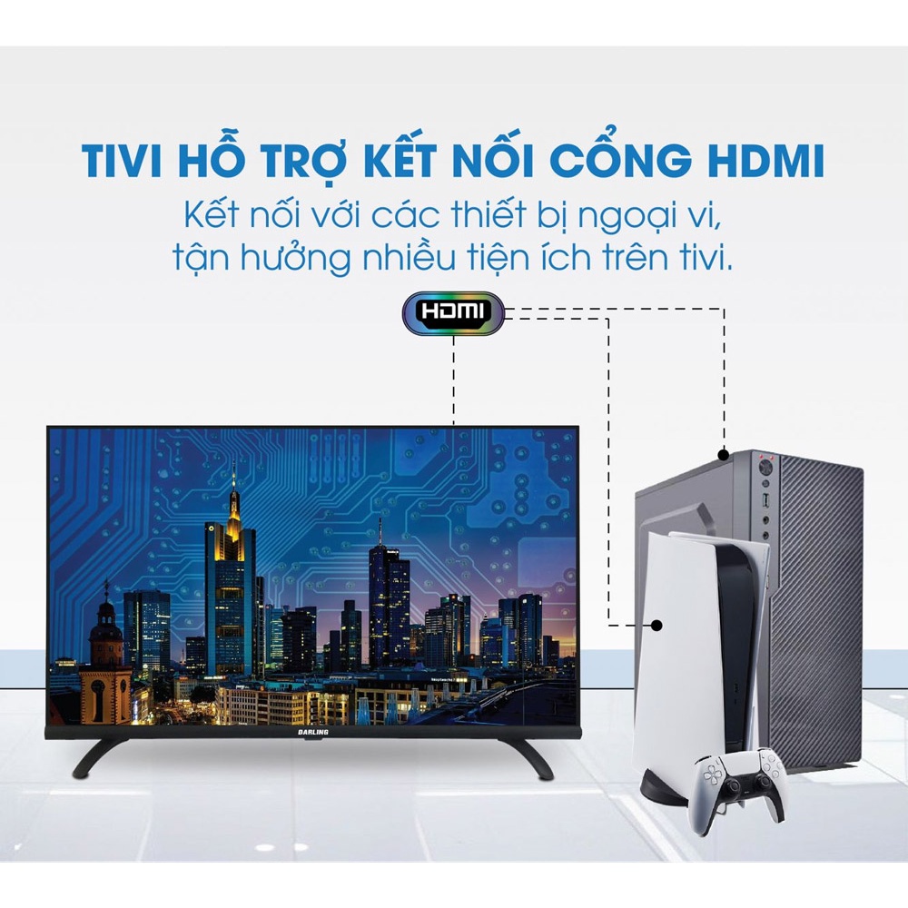 Smart Voice Tivi Darling 43 inch Full HD 43FH964V Android 11, Điều khiển giọng nói, DVB-T2, Wifi - Hàng Chính Hãng