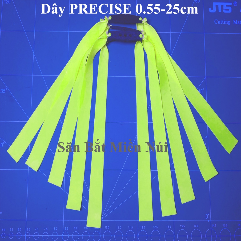 Dây ná cao su Precise chính hãng 0.55-0.65-0.75mm với độ dài 15cm-20cm-25cm kéo full siêu bền