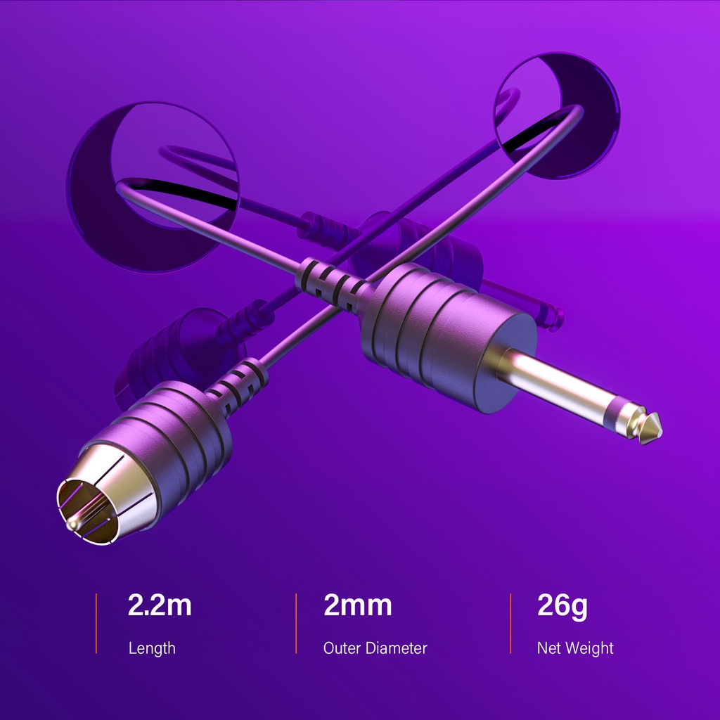 Dây Cáp Nguồn DC Kết Nối RCA Cho Máy Xăm