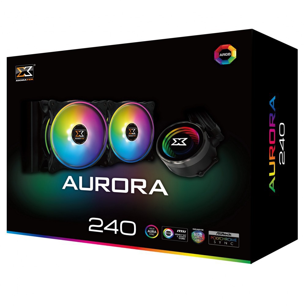 Tản nhiệt XIGMATEK AURORA 240 (EN42807)-ARGB, ALL IN ONE WATERCOOLING