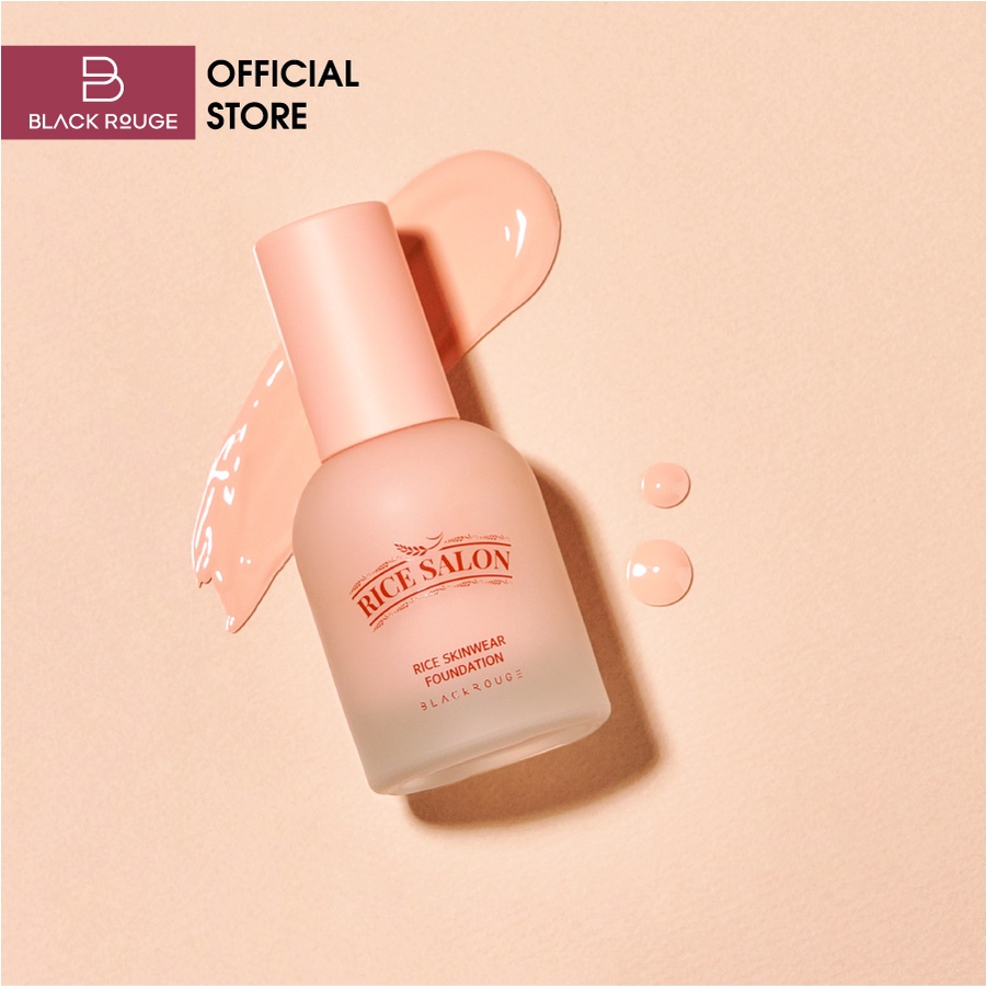 Kem nền Black Rouge Rice Skinwear Foundation 167g