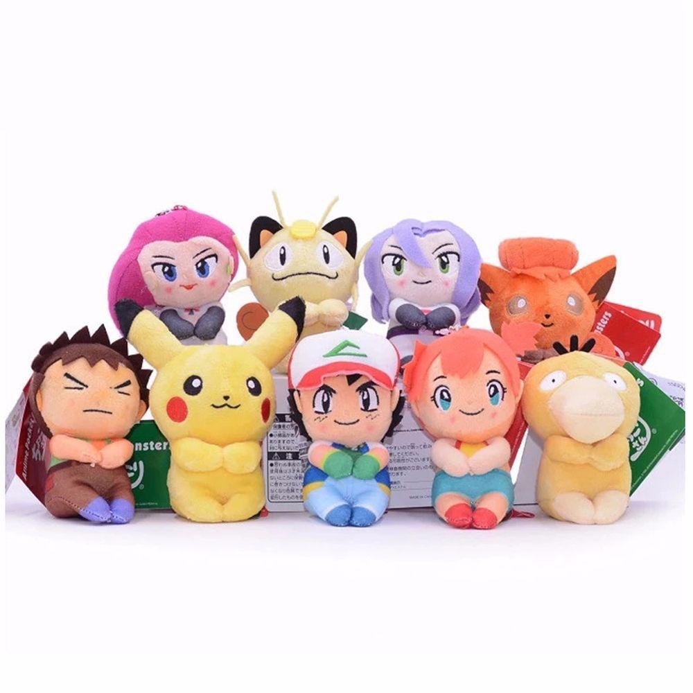 Móc Khóa Hình Pokemon Nhồi Bông Đáng Yêu