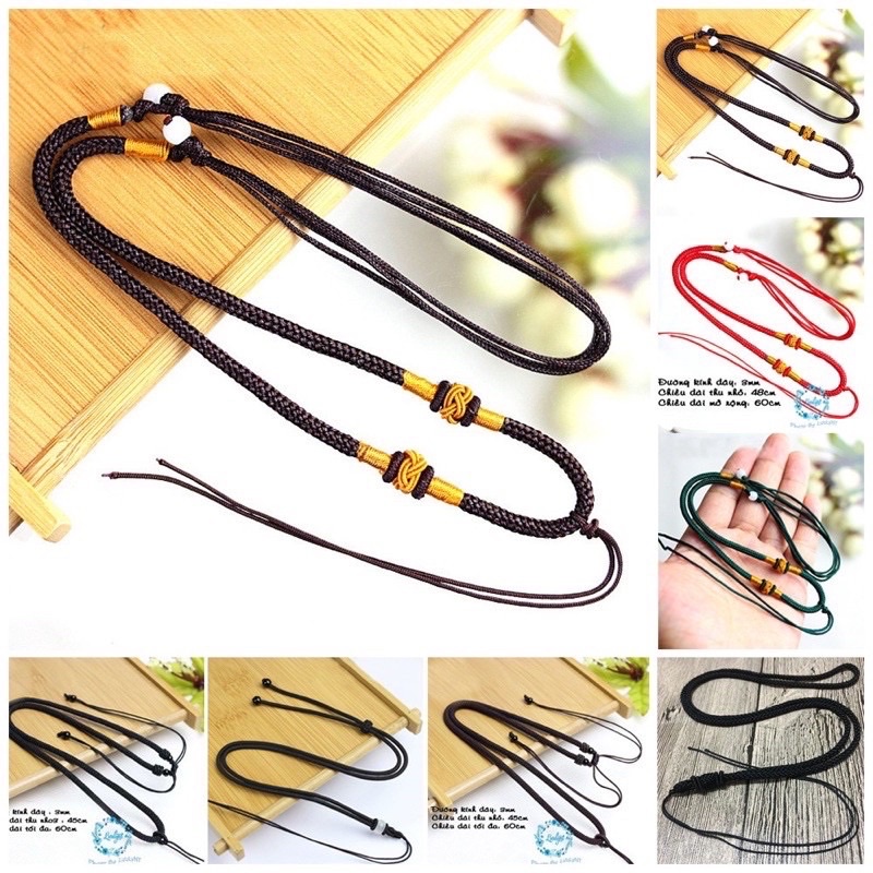 Dây Dù Màu Nâu Đeo Mặt Dây Chuyền Rẻ Bền Đẹp - Hàng loại 1