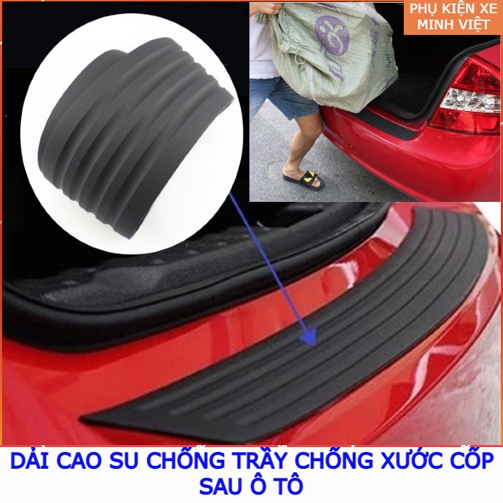 Dải cao su chống trầy xước sơn sau cốp xe ô tô - Bộ chống va đập cốp sau xe