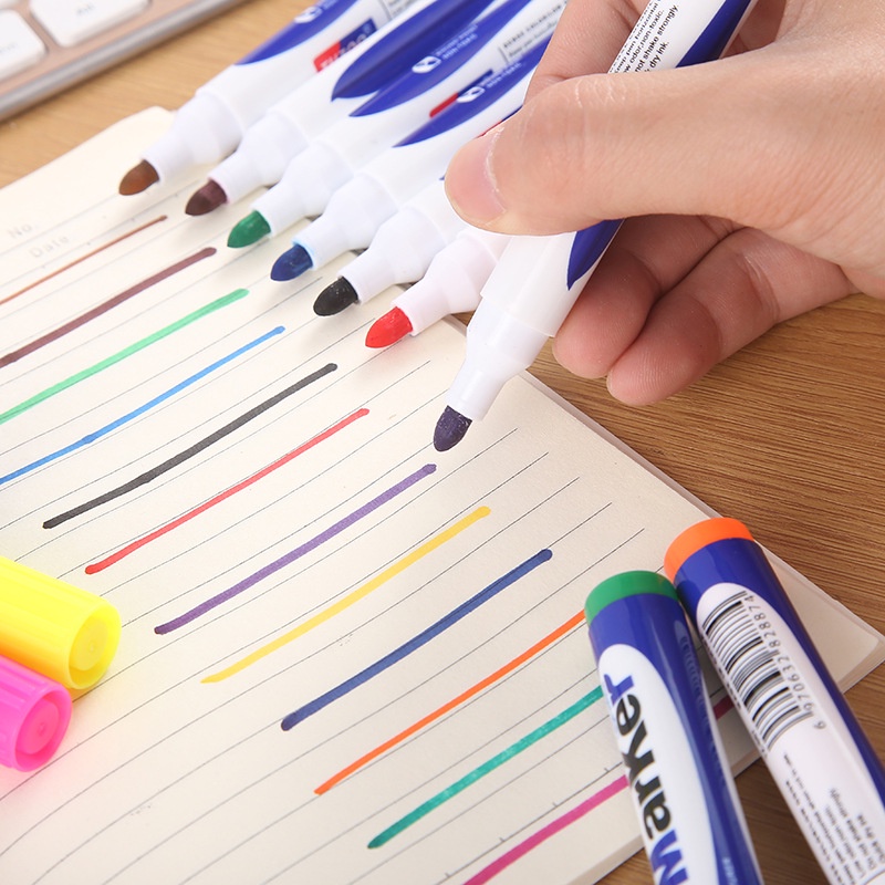 Bộ Bút Màu Vẽ Trên Nước 12 Màu Bút Lông Mực Xoá Được VTLSHOP