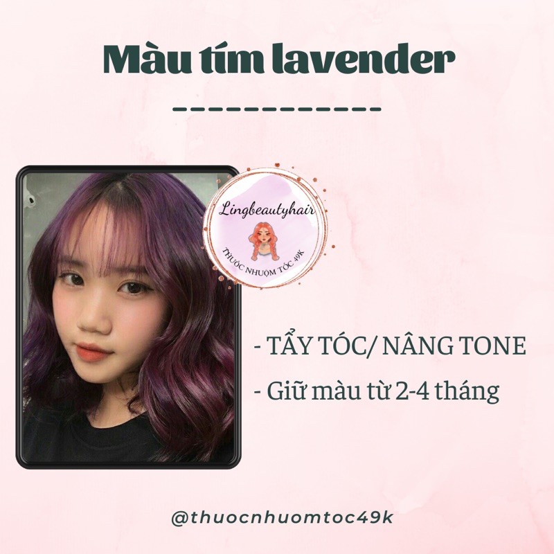 Thuốc nhuộm tóc màu TÍM LAVENDER