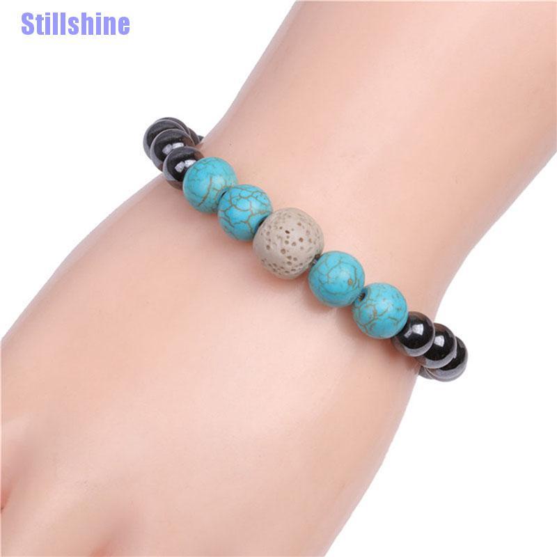 Vòng tay chuỗi hạt đá núi lửa từ tính chăm sóc sức khỏe