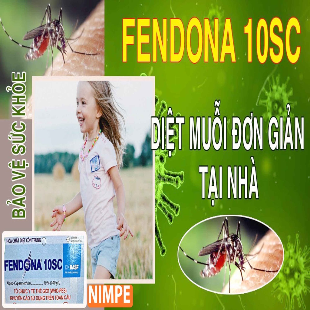 Thuốc Diệt Muỗi, Diệt Gián, Diệt Kiến, Diệt Bọ Chét Fendona 10sc Vỉ 5ml,  Diệt Côn Trùng Không Mùi Giá Rẻ