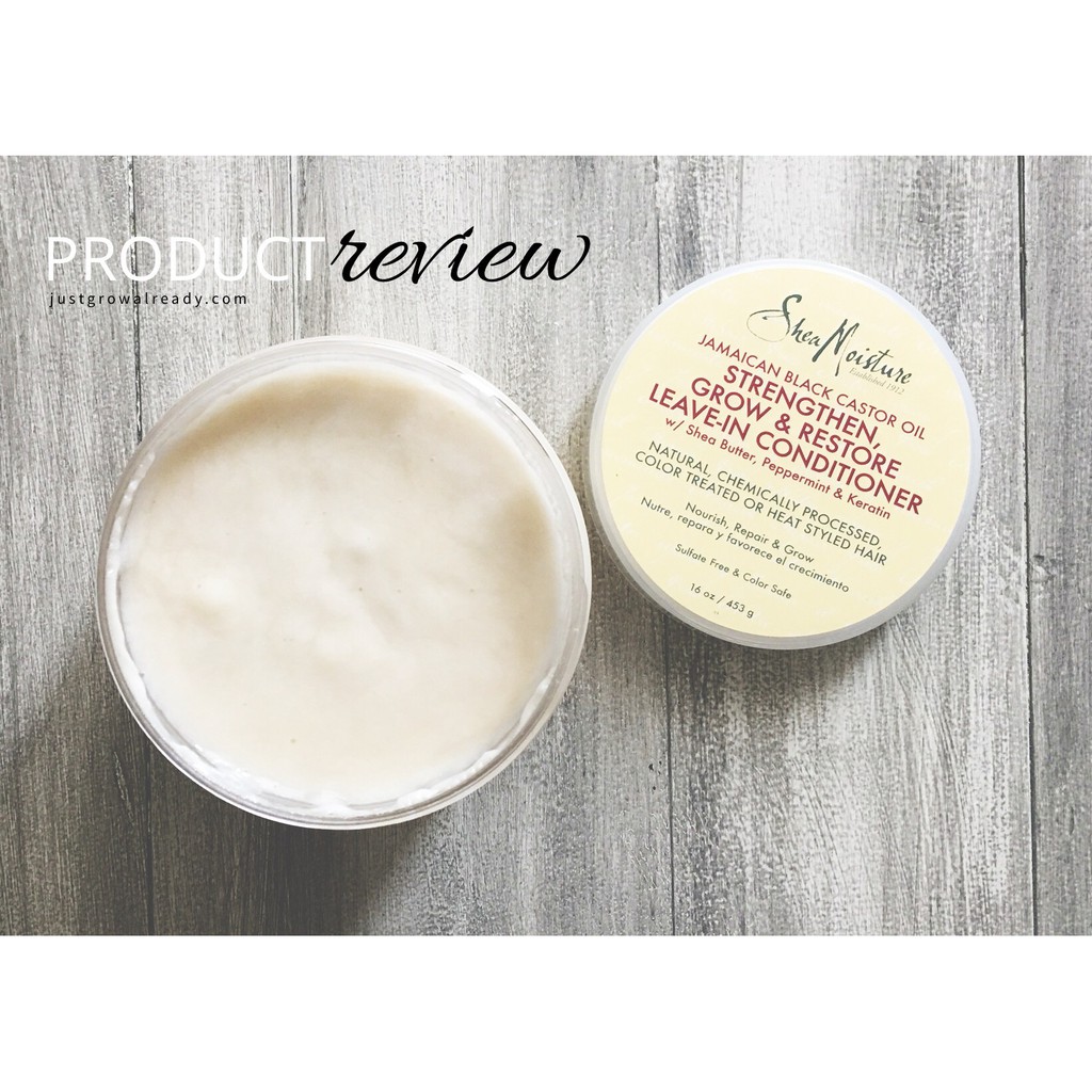 Bill US - Xả khô SheaMoisture Shea Moisture Jamaican Black Castor Oil Reparative Leave-In Conditioner 312g