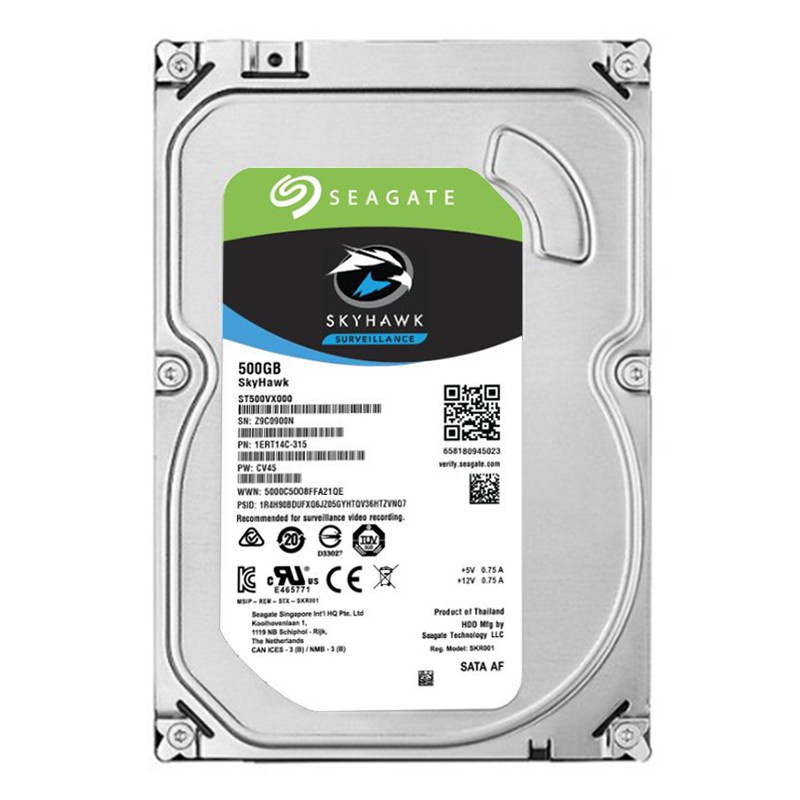 Ổ cứng HDD Seagate Skyhawk 500GB - Nhập khẩu - Bảo hành 24 tháng