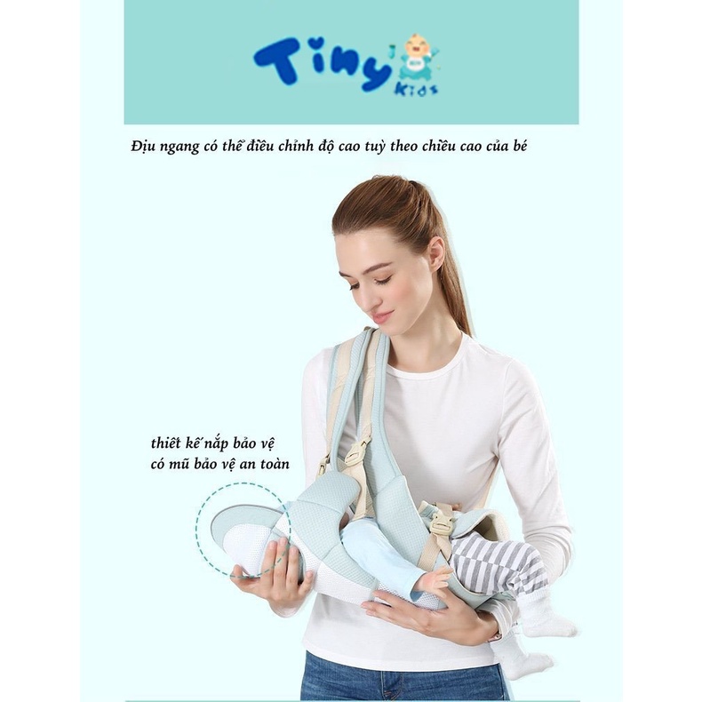 Địu em bé giúp trợ lực chống gù Aixintu Forbaby cho bé – Tiny Kids