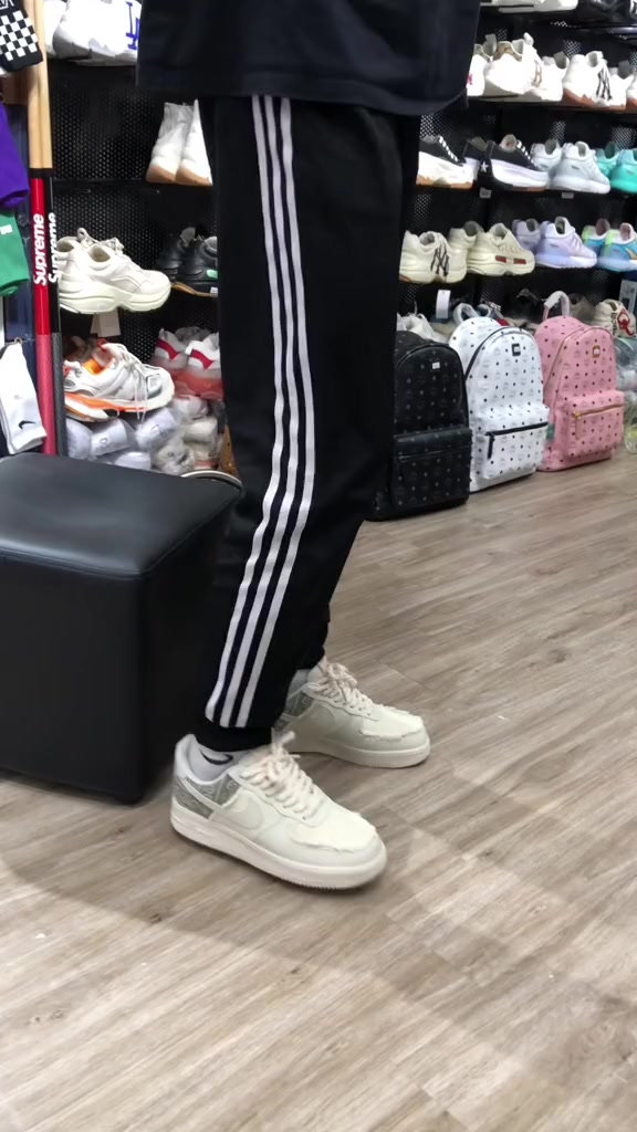 34 3 Giày thể thao AF1 dây thừng họa tiết Paisley màu kem, Giày sneaker thổ cẩm dây thừng nam nữ full bill box đi siêu ê | BigBuy360 - bigbuy360.vn