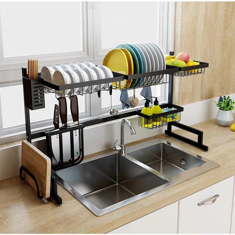 Kệ chén bát đa năng - Giá để chén đũa gác bồn rửa tiện lợi