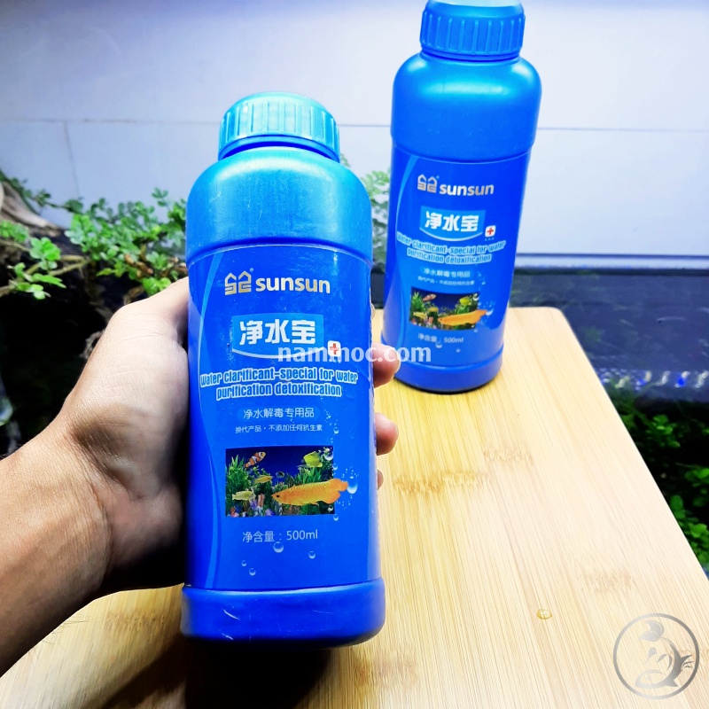 SUNSUN Water Purifiter Aquarium 500mL | Vi Sinh Trong Nước Nhanh - Trong nước khoẻ cá sau 48h