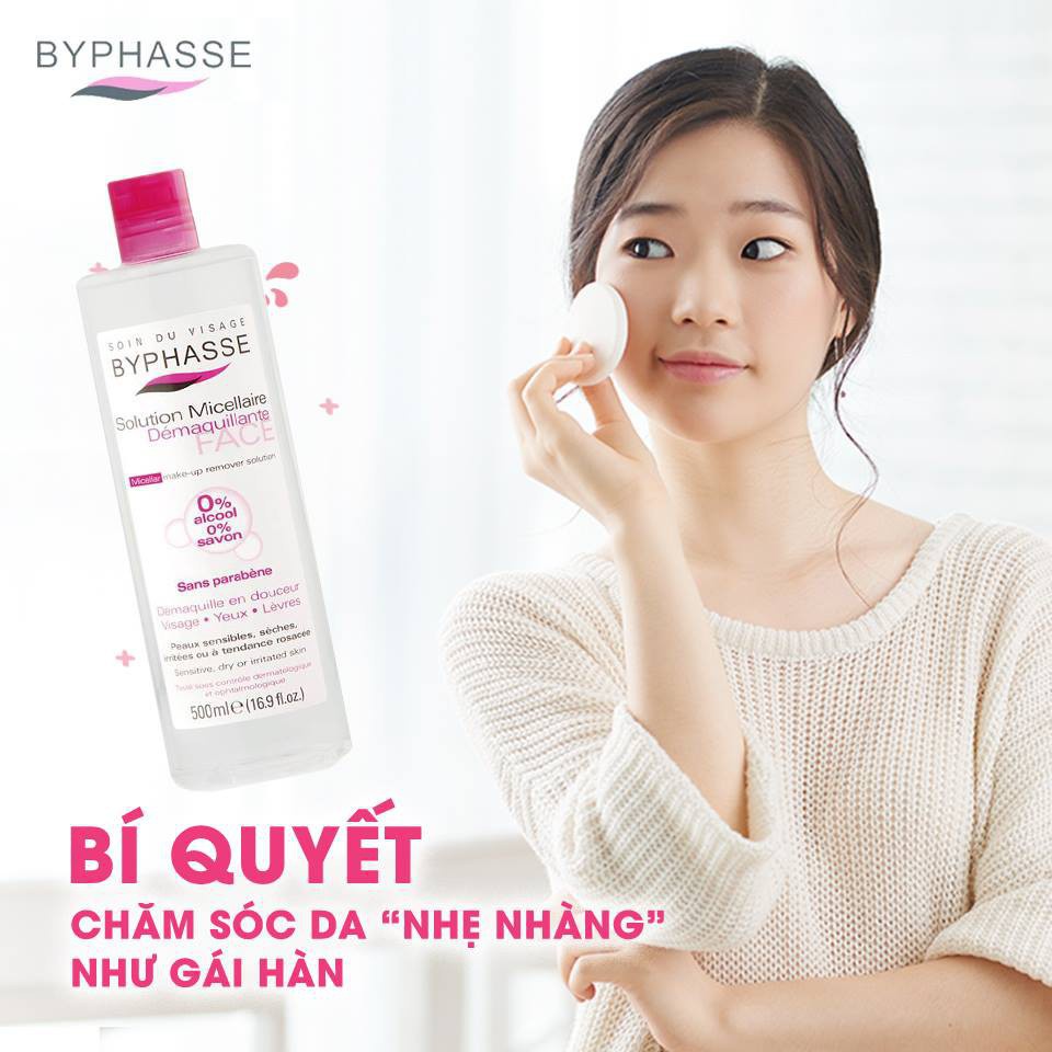 [CHÍNH HÃNG] Nước Tẩy Trang Byphasse Solution Micellaire Làm Sạch Sâu Không Cồn