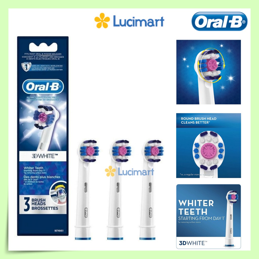 Đầu bàn chải điện thay thế bàn chải điện Oral-B [Hàng Đức]