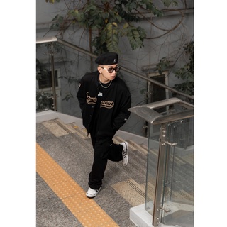 Áo khoác bomber varsity jacket N7 NEWSEVEN nỉ bông bóng chày giới tính form rộng Local Brand