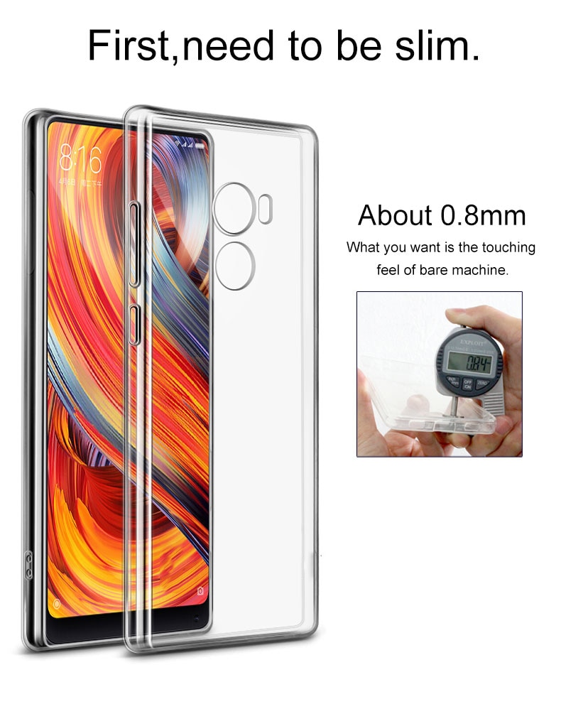 Ốp Điện Thoại Tpu Mềm Trong Suốt Siêu Mỏng Cho Xiaomi Mi3 Mi4 Mi4C Mi4I Mi5 Mi 5s 5x 6 6x A1 Max Mix 2 Se Pro Lite Play