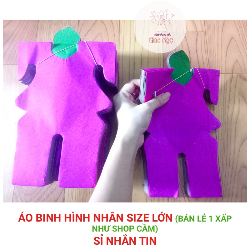 1 Xấp Áo binh hình nhân cúng cô hồn tháng 7 - Vàng Mã Sỉ Lẻ Giá Rẻ