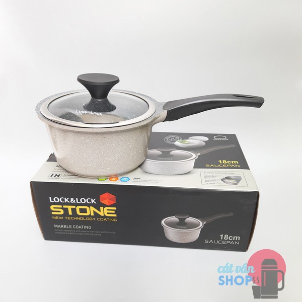 Nồi Đá Lock&amp;Lock Cookplus Stone Một Tay Cầm 18cm LCA6181D