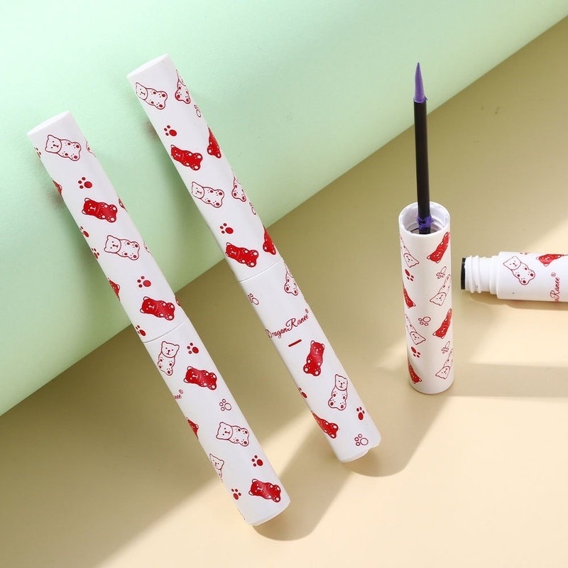 [Hàng mới về] Bút kẻ mắt dạng lỏng Dragon Ranee 9 màu không thấm nước và mồ hôi khô nhanh in hình gấu đáng yêu