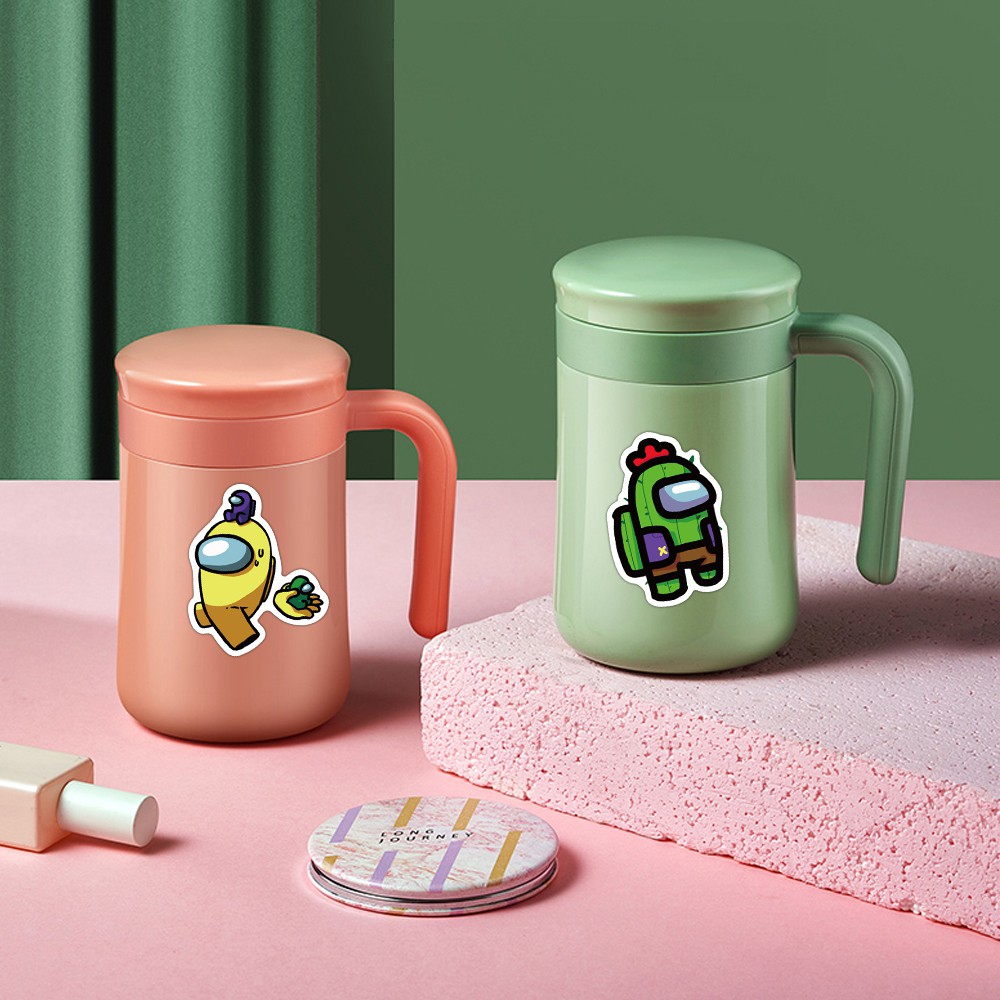 Bộ 50 cái nhãn dán trang trí chống nước hình game Among Us độc đáo | BigBuy360 - bigbuy360.vn