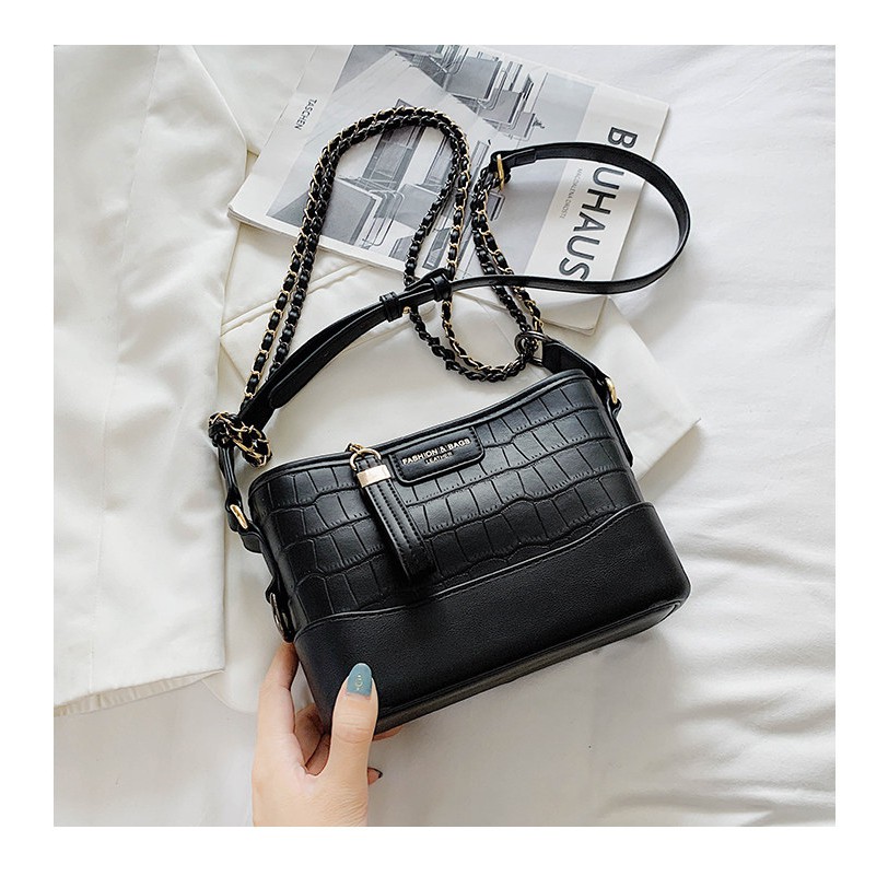 [Mã WASKT304 giảm 15% tối đa 30K đơn 99K] Túi xách đẹp dễ thương CROSSBODY DA VÂN MIX DÂY Túi xách nữ túi xách đi tiệc