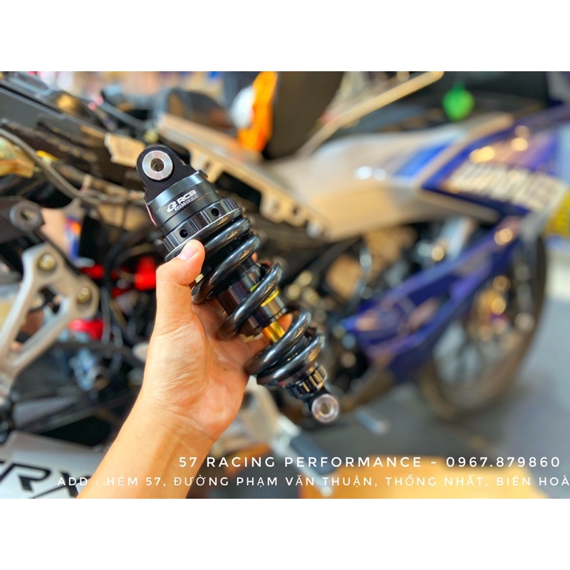 Phuộc Racing Boy S2 màu Đen ty vàng chiều cao Zin 229mm Winner/Sonic