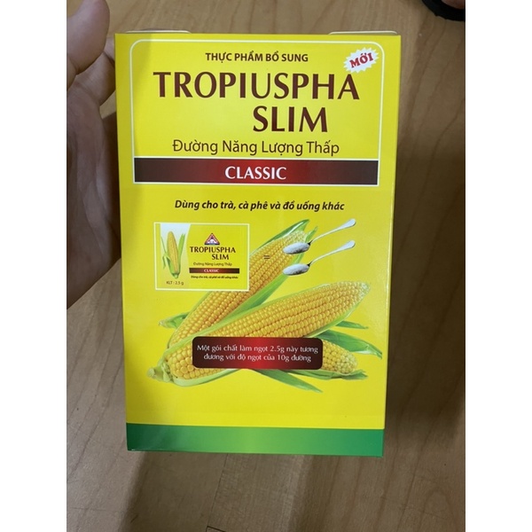 Đường bắp ăn kiêng Tropicana Slim - Hộp 50 gói