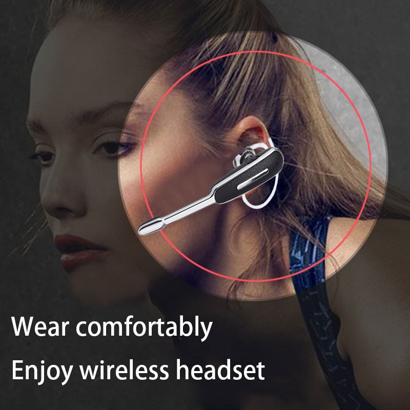 HM1000 Bluetooth Earphone Earloop Handsfree Business Sports Headset Stereo Auriculares With Mic For All Phone